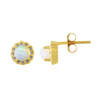 Boucles d'oreilles en argent et Opale Welo