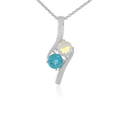 Collier en argent et Opale Welo