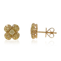 Boucles d'oreilles en or et Diamant SI2 jaune (CIRARI)