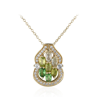 Collier en argent et Péridot de Birmanie