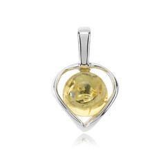 Pendentif en argent et Ambre baltique