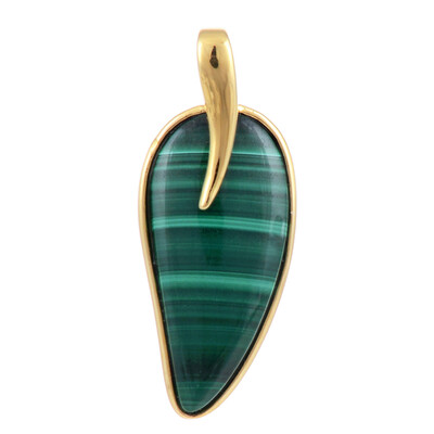 Pendentif en argent et Malachite