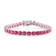 Bracelet en argent et Rubis de Madagascar