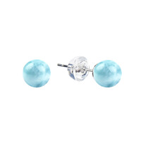 Boucles d'oreilles en argent et Larimar