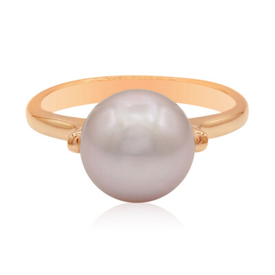 Bague en argent et Perle de culture d'eau douce (TPC)