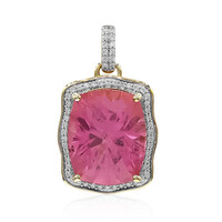 Pendentif en or et Tourmaline rose de Californie (Amanda Adkins)