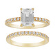 Bague en argent et Topaze blanche