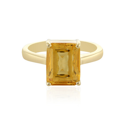Bague en argent et Citrine