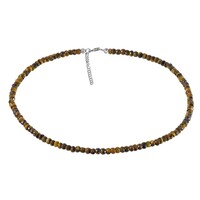 Collier en argent et Œil de Tigre