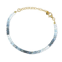 Bracelet en argent et Aigue-Marine Santa Maria