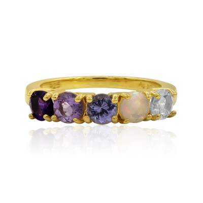 Bague en argent et Améthyste de Zambie