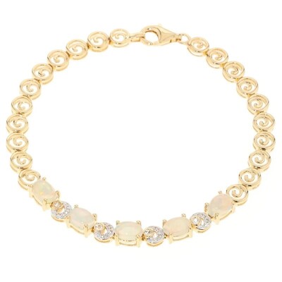 Bracelet en argent et Opale Welo