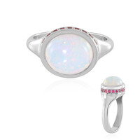 Bague en argent et Opale Welo (Adela Silber)