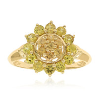 Bague en or et Saphir jaune