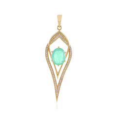 Pendentif en or et Emeraude de Russie (de Melo)