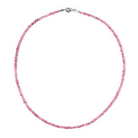 Collier en argent et Tourmaline rose