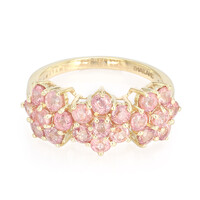Bague en or et Saphir Padparadscha non chauffé (AMAYANI)
