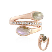 Bague en argent et Labradorite cuivrée de Maniry (KM by Juwelo)