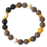 Bracelet en argent et Ivoire de mammouth