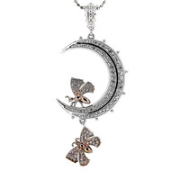 Collier en argent et Zircon (Dallas Prince Designs)