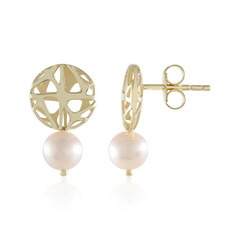 Boucles d'oreilles en or et Perle de culture d'eau douce (Ornaments by de Melo)