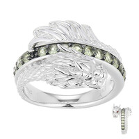 Bague en argent et Péridot (Adela Silber)