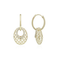 Boucles d'oreilles en or et Diamant I1 couleur (I) (Ornaments by de Melo)