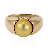 Bague en argent et Perle de culture d'eau douce (TPC)