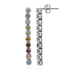 Boucles d'oreilles en argent et Topaze bleu Suisse