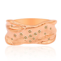 Bague en or et Diamant rose de France SI1 d'Argyle 