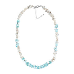 Collier en argent et Larimar
