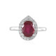 Bague en argent et Rubis de Bemainty