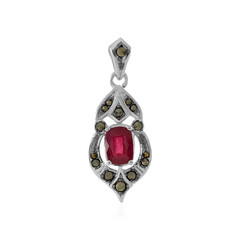 Pendentif en argent et Rubis de Madagascar