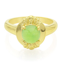 Bague en argent et Chrysoprase impériale