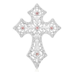 Pendentif en argent et Tourmaline rose