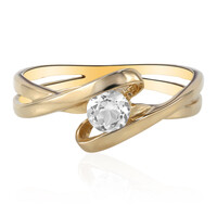 Bague en argent et Topaze blanche