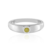 Bague en argent et Diamant jaune I3