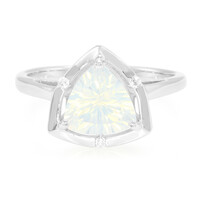Bague en argent et Quartz bleu lunaire