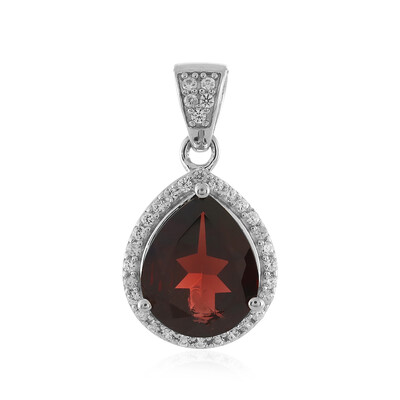 Pendentif en argent et Grenat du Mozambique