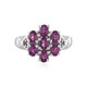 Bague en argent et Grenat Rhodolite