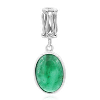 Pendentif en argent et Agate verte (Nan Collection)