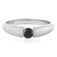 Bague en argent et Diamant noir