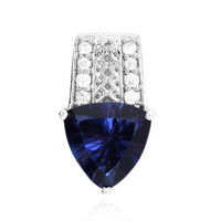Pendentif en argent et Topaze bleu roi