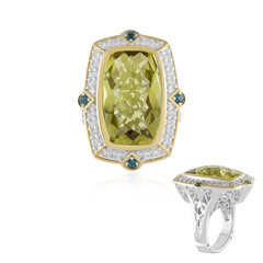 Bague en argent et Quartz de l'Ouro Verde (Dallas Prince Designs)