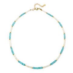 Collier en argent et Apatite bleue