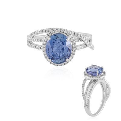 Bague en or et Saphir de Ceylan