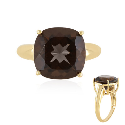Bague en argent et Quartz fumé
