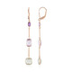 Boucles d'oreilles en argent et Améthyste Rose de France (KM by Juwelo)