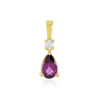 Pendentif en argent et Grenat magenta