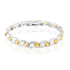 Bracelet en argent et Citrine